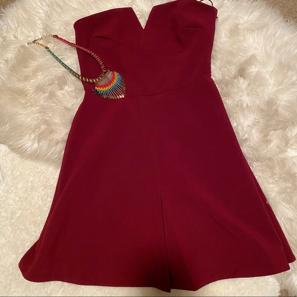 NWT Likely Revolve Maroon Dress Size 4 - Picture 3 of 16